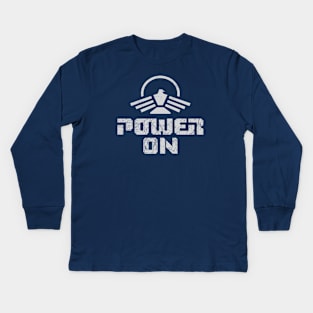 Captain Power - POWER ON! Kids Long Sleeve T-Shirt